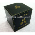 custom black fragrance box with inner tray